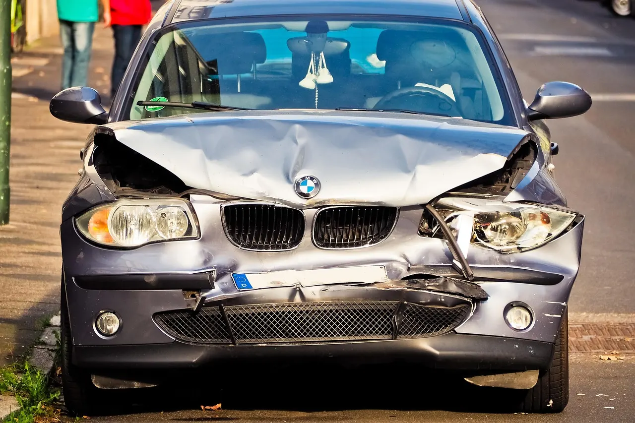 Front-end collision damage